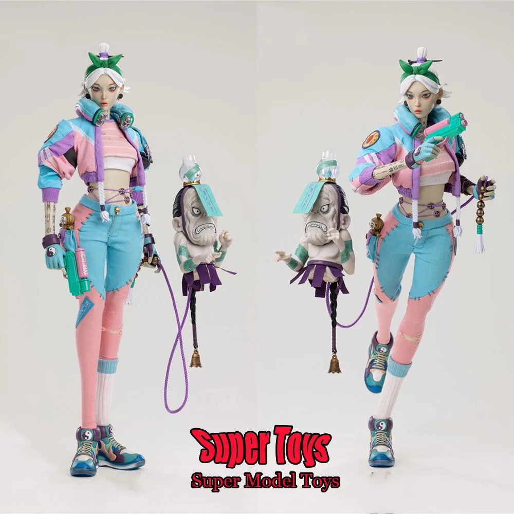 

Underverse 1/6 женский солдат призрак панк экзорцист кукла с зубами JJ мобильный кукла полный комплект 12 дюймов экшн-фигурка коллекция моделей