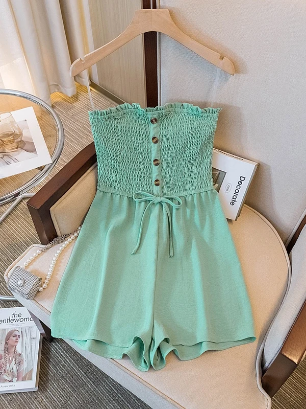 

plus Size One-Piece Wrap Chest Strap orts Women's Svel Vest Five-Point Summer New Sle Faionable Comfortable orts