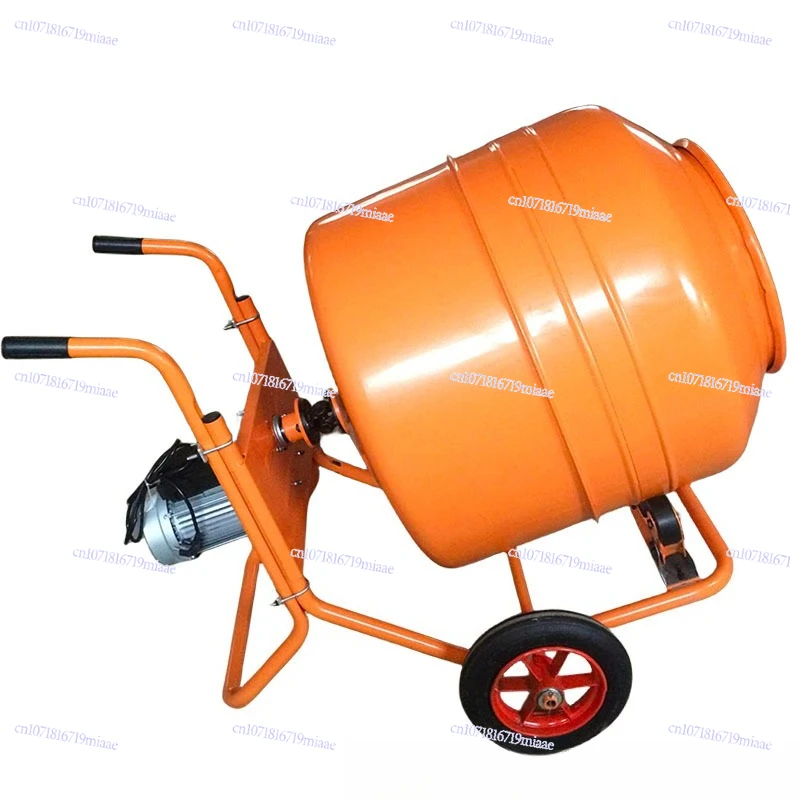 

220V small construction site mixer, construction site mortar concrete stainless steel drum mixer truck