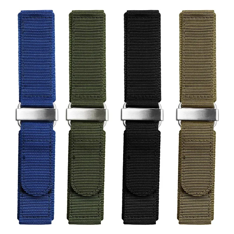 Suitable for Panerai Bell & Ross PAM441 111 Nylon Strap Hook and Loop BR Watch Band Rough Outdoor Bracelet  22mm  24mm