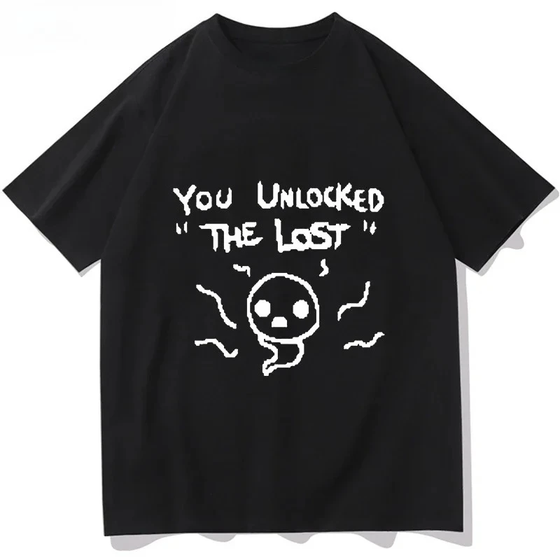 Binding of Isaac You Unlocked The Lost TShirt Vintage Graphic T Shirts Women Fashion Classic O-Neck Short Sleeve T-shirts Y2K