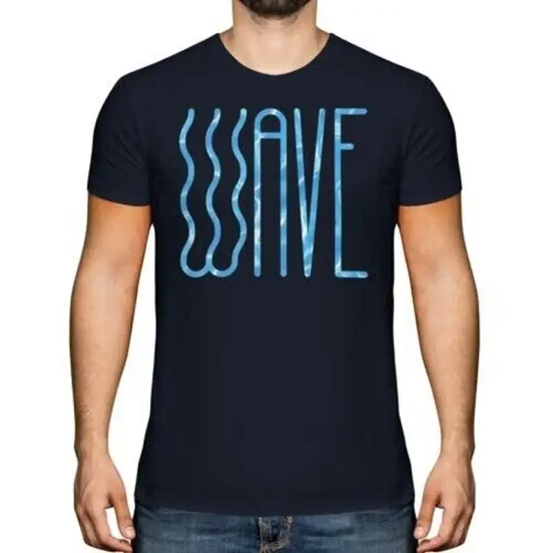 WAVEY MENS TSHIRT TEE TOP GIFT SUMMER SUN