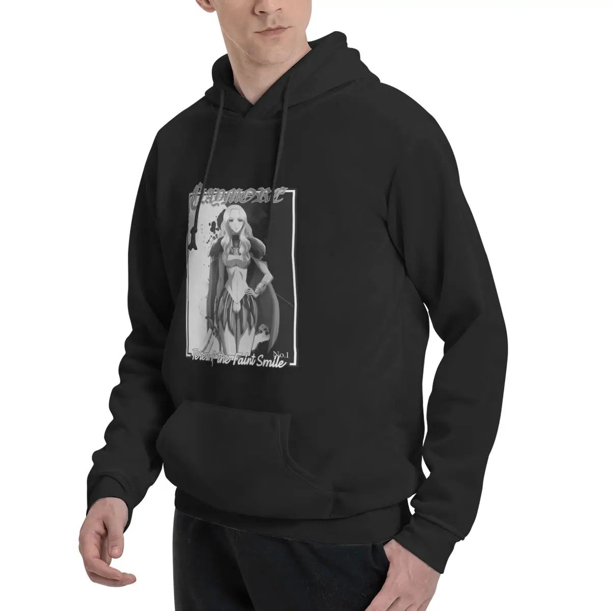 كلايمور تيريزا أوف ذا فاينت سمايل آرت هدية أنيمي مروحة هوديس أنيمي المتضخم هوديي تأثيري الملابس للرجال