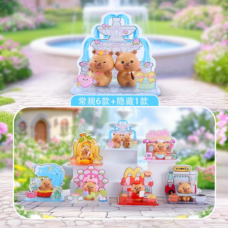 

Internet Celebrity Kapibala'S Emotionally Valuable Little Capybara Blind Box Creative Desktop Decoration Cute Girl Gift Surprise