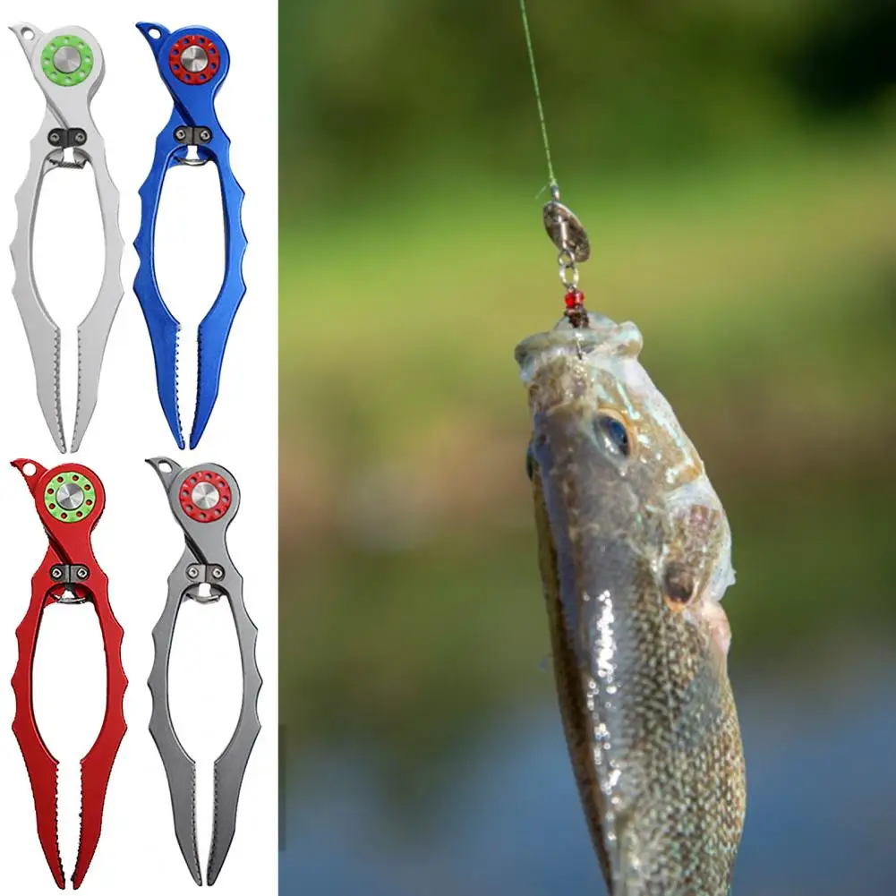 Cloth Bag Packaged Fish Plier Ergonomic Fish Plier with Double Tungsten Cutters Anti-slip Handle Corrosion for Anglers