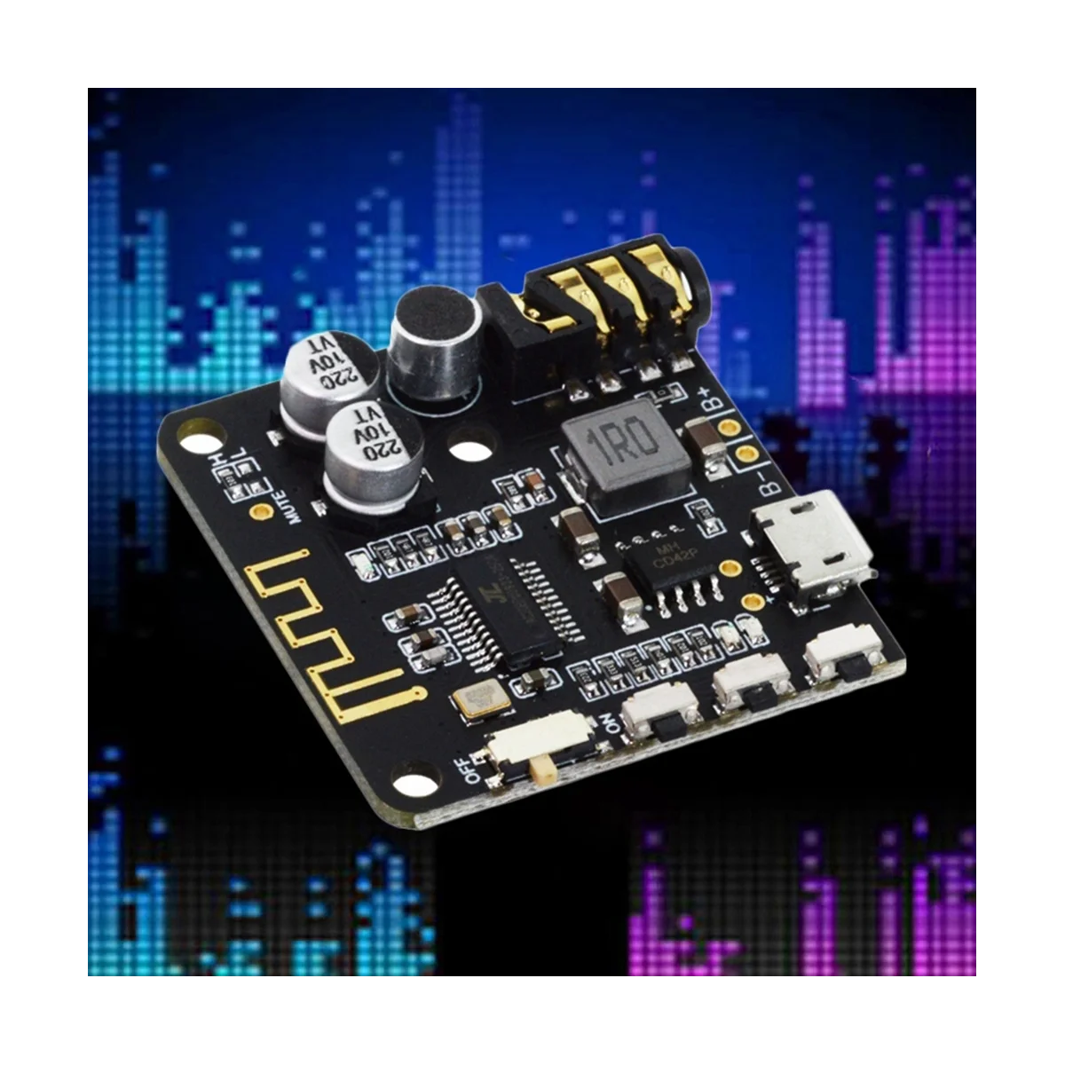 BT5.0 PRO Audio Module + Case MP3 Audio Decoder Board con microfono Lossless Car Speaker amplificatore Audio ricevitore Audio fai da te
