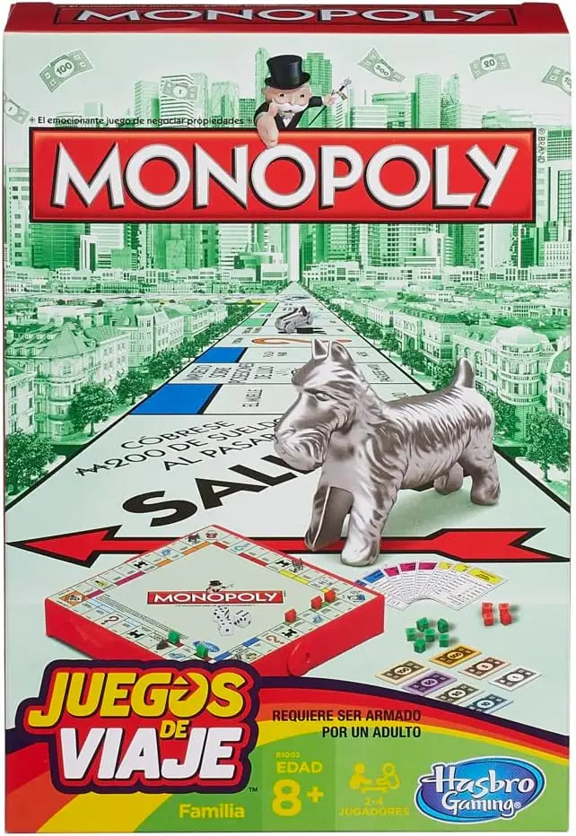 

Monopoly Grab and Go Game - Portable Board Game for Kids & Adults