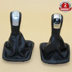 For Skoda Octavia 2 A5 A6 2004 2005 2006 2007 2008 2009 2010 2011 2012 2013 5 / 6 Speed Gear Lever Stick Shift Knob Leather Boot
