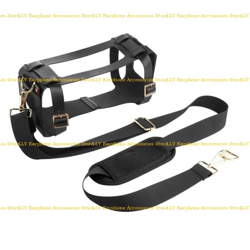 

462E For MarshallMiddleton Speaker PU Protective Holder With Adjustable Shoulder Strap Portable Speaker Case Bag
