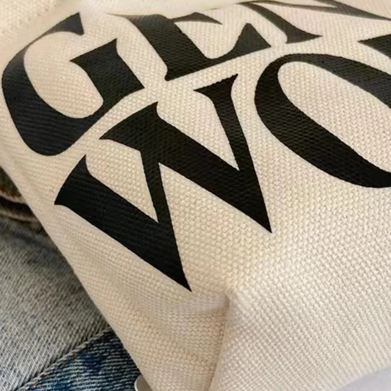 Letter Painted Canvas Small Size Bags 2024  New Casual Crossbody Mobile Phone Bags Outing Tote Bag Birthday Gifts Bags