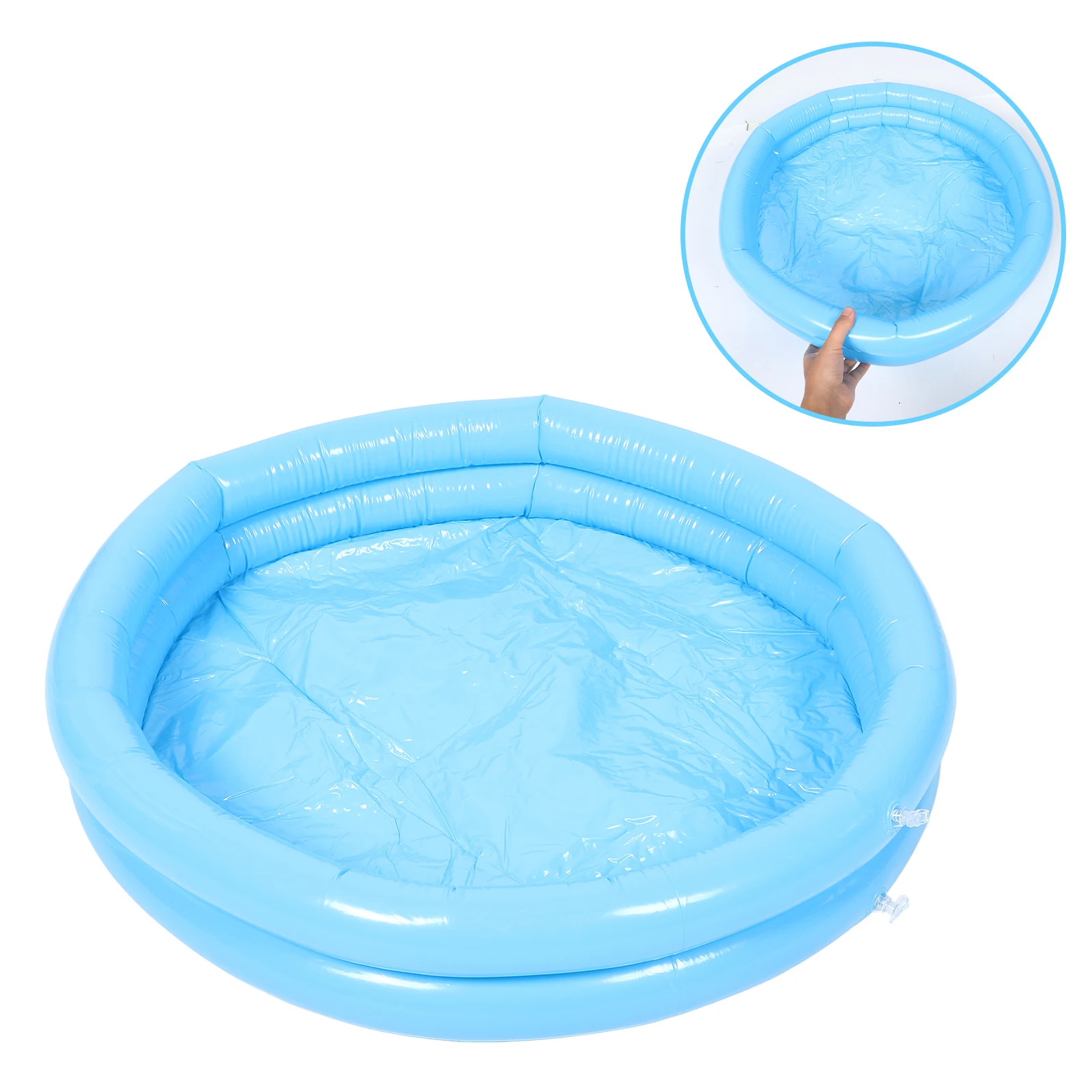 

2pcs Inflatable Pool Bath Basin With Pump Foldable Foot Soak Tub For Home Travel Beach Foot Washing Basin Portable Spa Supplies