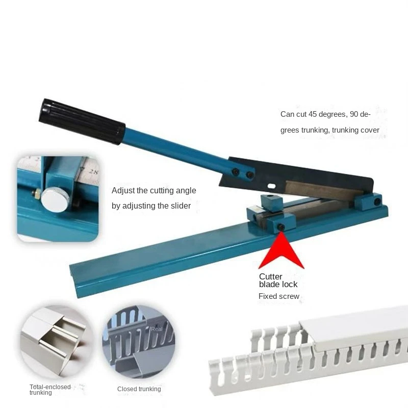 

0728 SC-01 Регулируемый резак для ПВХ-кабель-каналов, ручной станок для резки пластиковых кабельных каналов, резак для полиэтиленовых труб