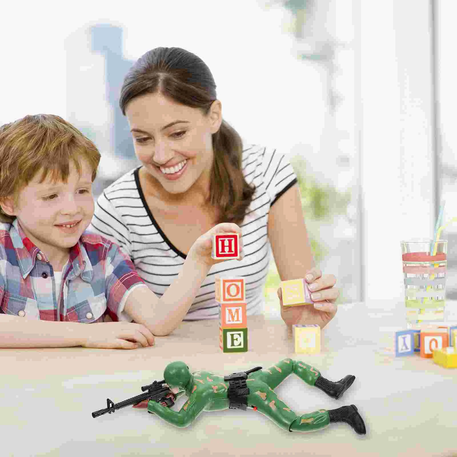 Creeper Figuur Kinderkamer Decor Speelgoed voor Peuters Speelgoed Soldaat Beeldjes Elektrische Actiefiguren Kruipen