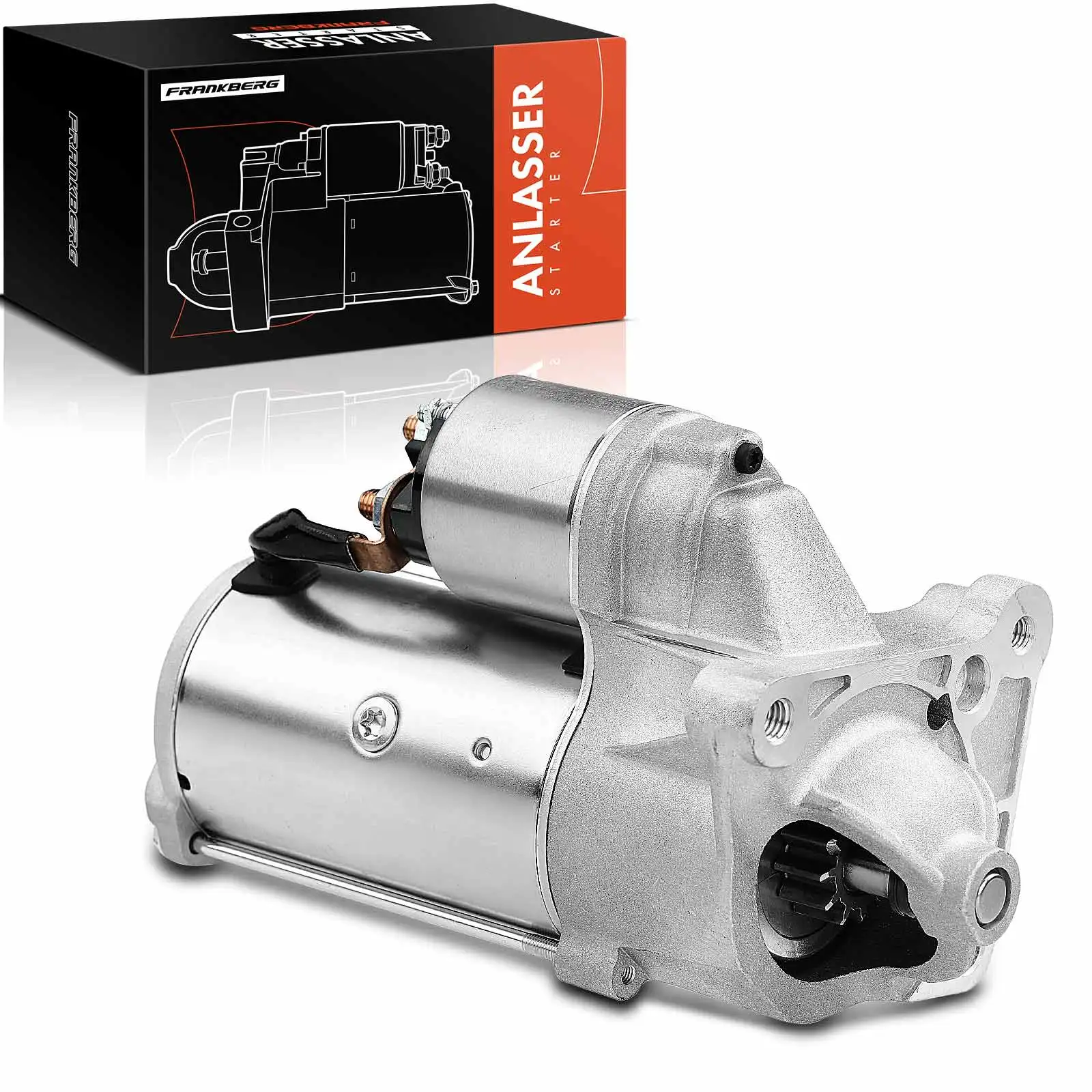 Frankberg 1x startmotor voor Mitsubishi Carisma Sedan, Space Star MPV, Nissan Interstar bus/bestelwagen; OEM-nummers: 91167270, 8200054336