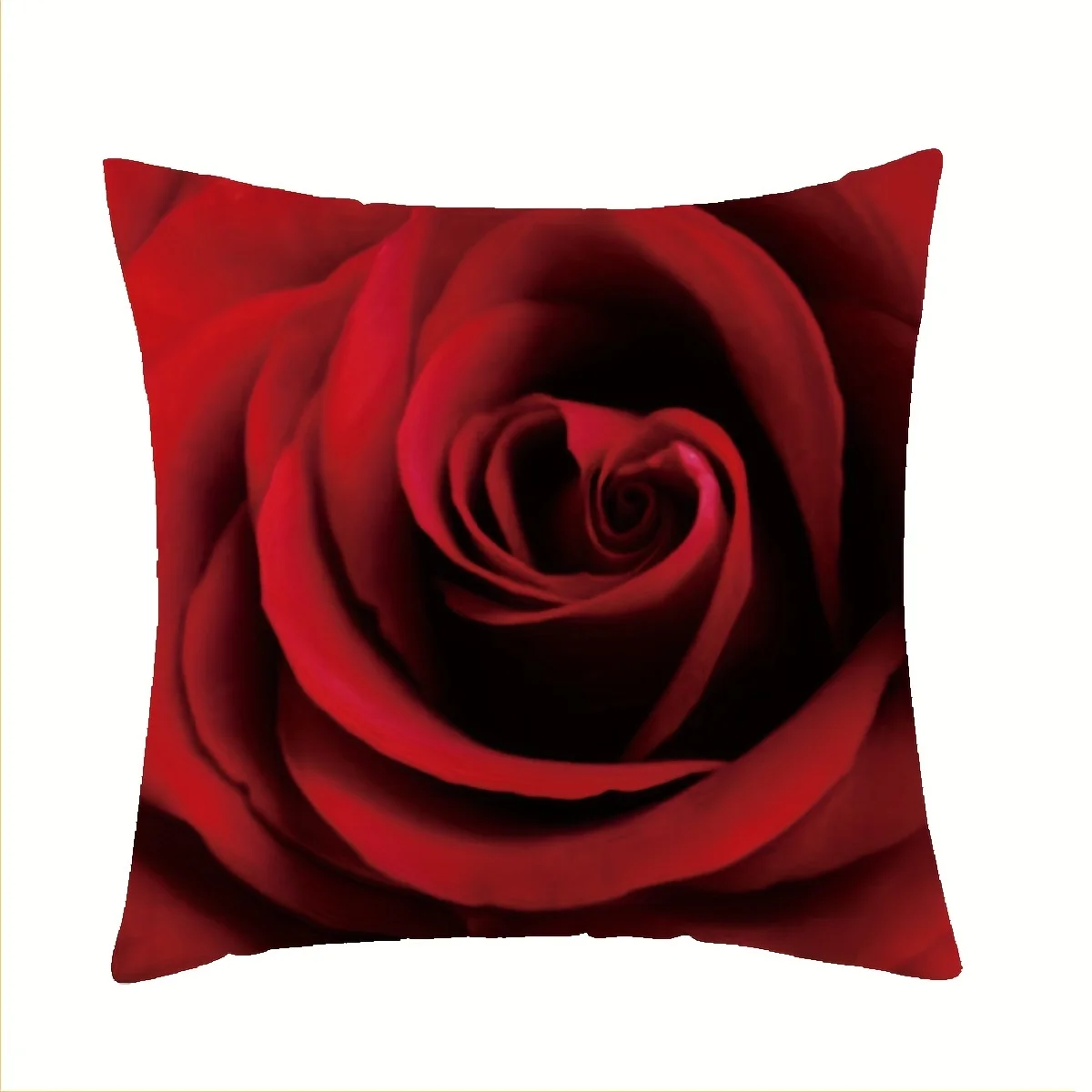 1pc Red Rose Throw Pillow Cover for Living Room Bedroom Sofa One Pillow Insert Not Included Couch Cushion Cover Decorative