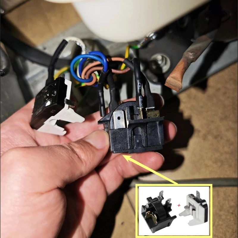 QP2-15H Relay Butterfly Thermal Overload Protector Universal Refrigerator Freezer Compressor PTC Starter