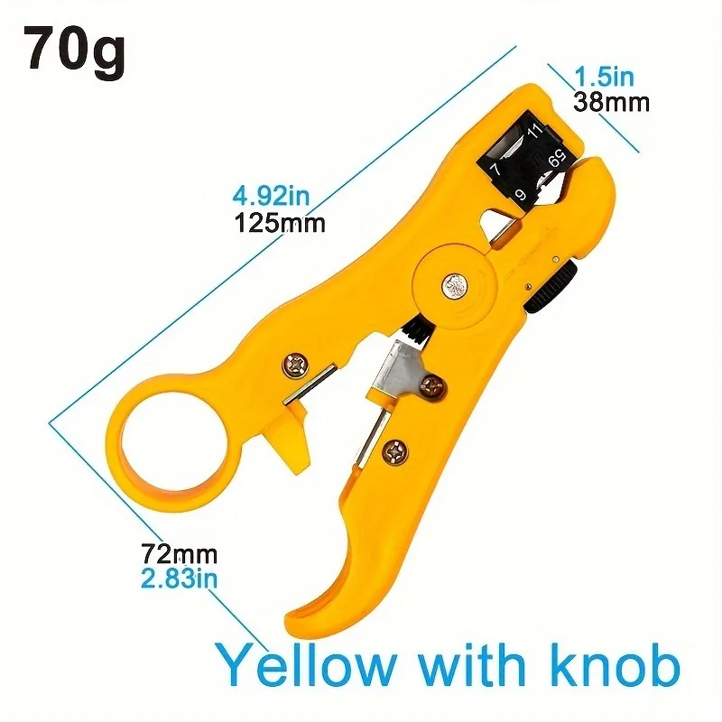 1pc Multi-functional Electric Stripping Knife Pliers Tools Coaxial Cable Cutter Striper UTP/STP RG59 RG6 RG7 RG11 Network Cables
