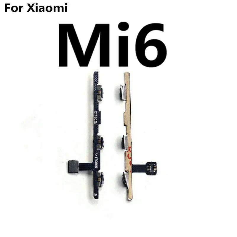 

New Power on/off & volume up/down buttons flex cable Replacement for Xiaomi Mi 6 Mi6X 6X Mi A2 phone