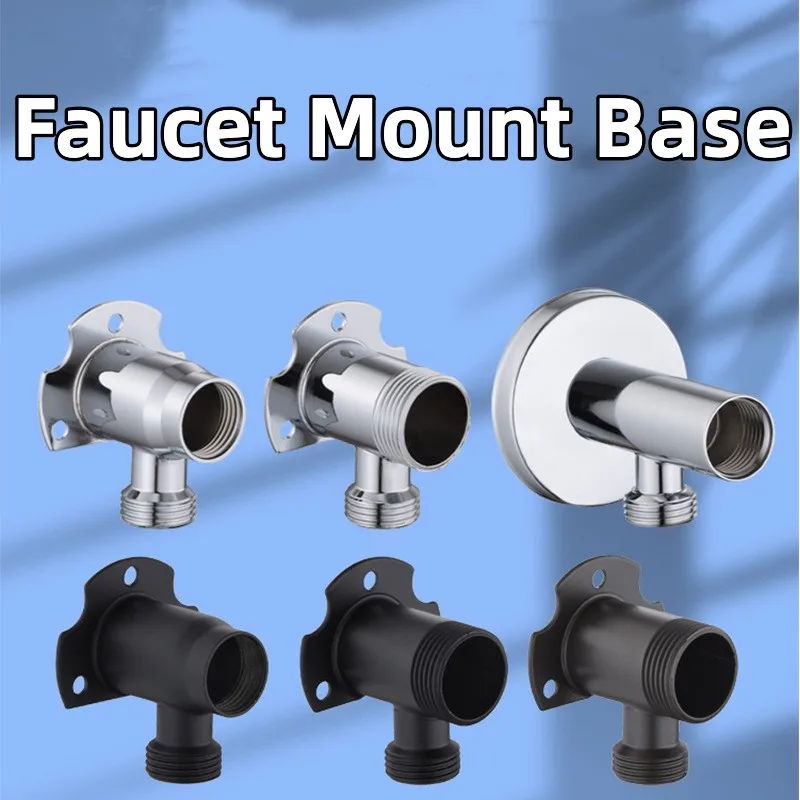 Faucet Adapter Base Tap Connector Splitter Sprinkler Fixed Bracket Shower Arm Flange Holder for Kitchen Bathroom Accessories