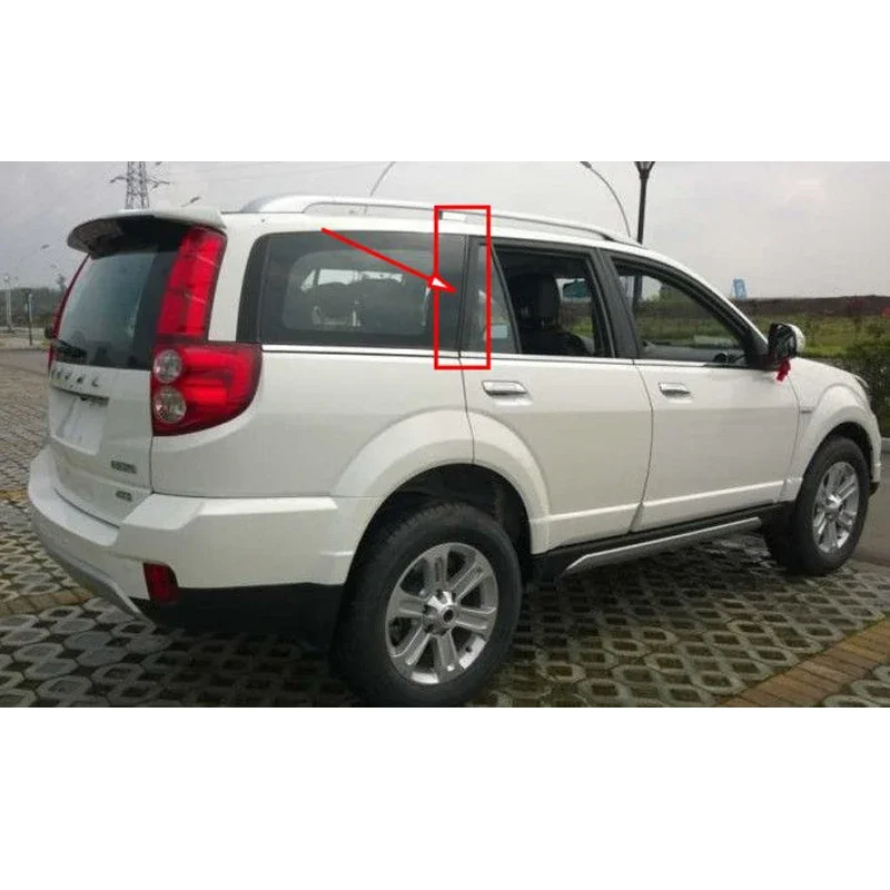 2PCS/SET Rear side window rubber strip for Great Wall Haval H3 H5 Rear door glass column decorative strip sealing strip