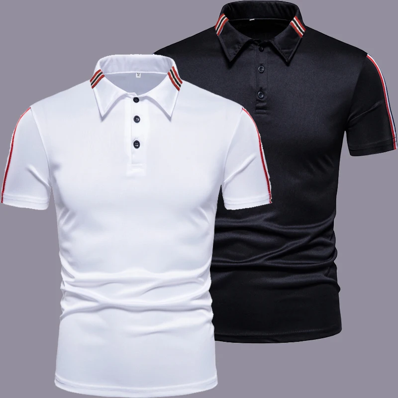 HDDHDHH Brand New Summer Men\'s Golf Breathable Polo Shirts Business Casual Short Sleeve Tops Fit Golf Wear Men\'s Lapel T-Shirts