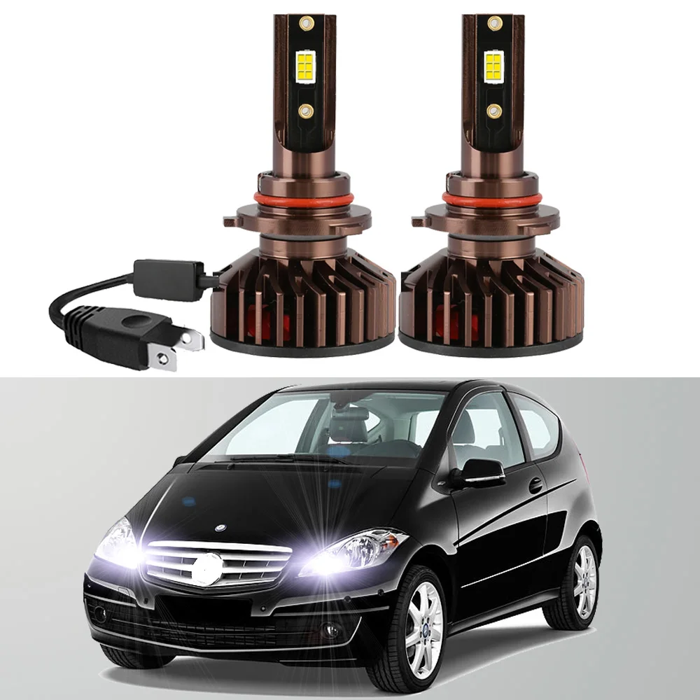 2Pcs Led Headlight Bulb For Mercedes Benz A Class W169 2004-2012 Headlight Bulb High Beam Canbus (Only fit original is halogen)