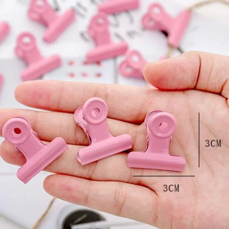 5 قطعة لون عشوائي قبضة معدنية تذكرة ورقة القرطاسية كليب وثائق مكتبية الموثق كليب مدرسة طالب لوازم مكتبية 3 سنتيمتر #6