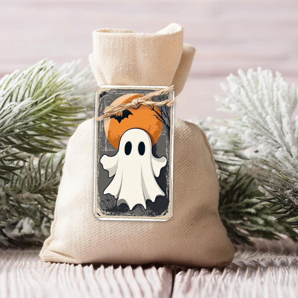 40 шт., бирки для Хэллоуина, бирки для подвешивания, подарочные бирки, украшения для вечеринок, сделай сам, праздничный домашний декор, открытки для вечеринок, украшения, джутовая веревка