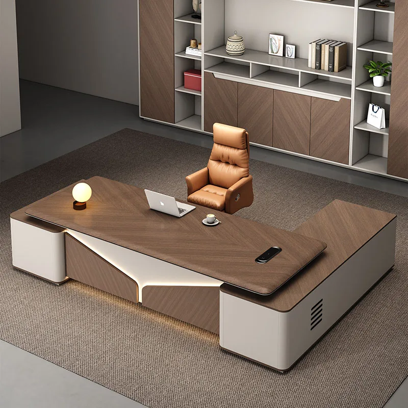 Storage Design Office Desk Wooden Modern Computer Gaming Decoration Office Desk Aesthetic Executive Scrivania Trendy Furniture