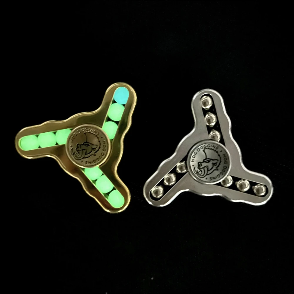 Wild Boar Stainless Steel Fidget Spinner EDC Toys Anti Stress Hand Spinner Fidget Slider ADHD Anxiety Relief Sensory Toys