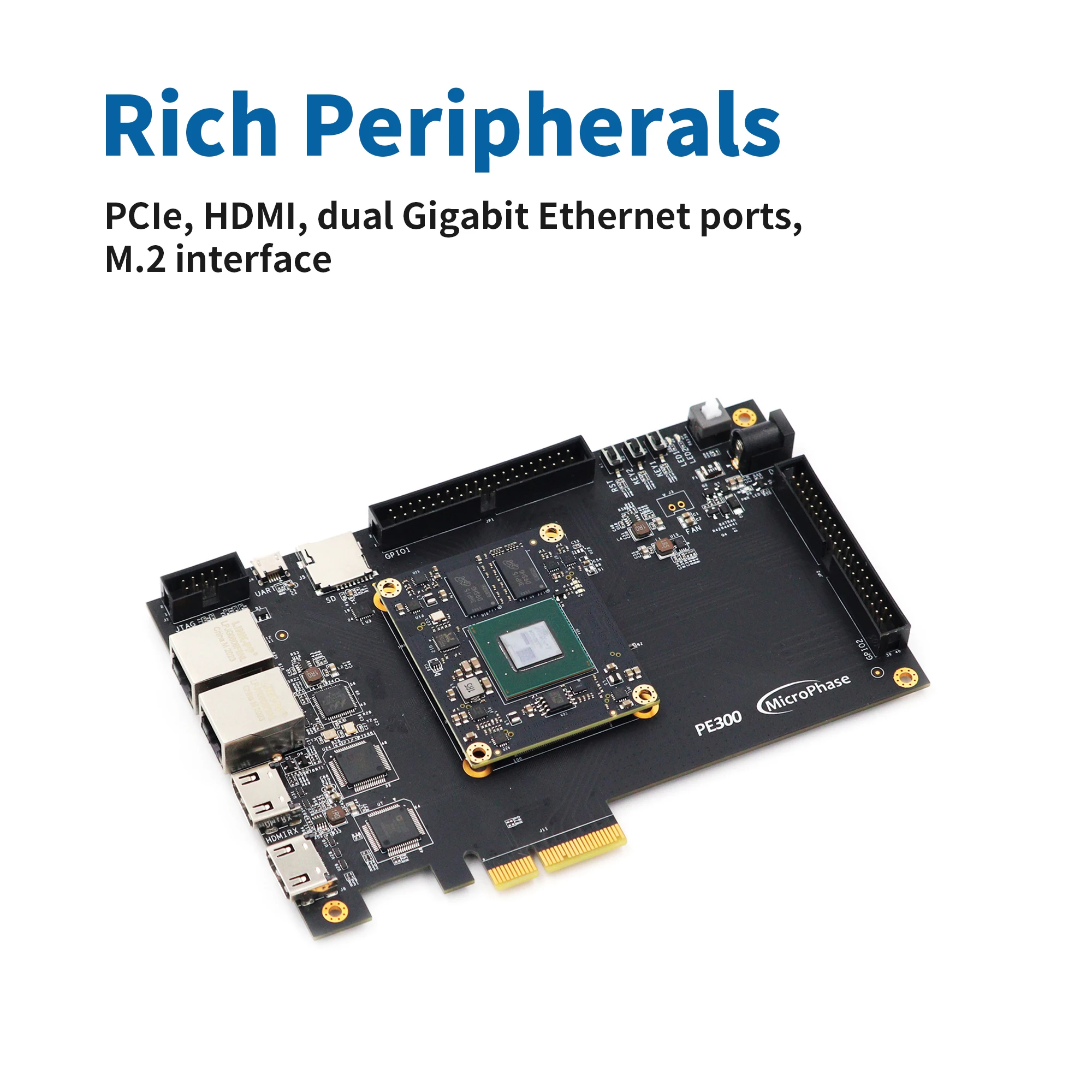 Microphase PE300 Xilinx FPGA Development Board ARTIX7 A7 Core Board XC7A 200T 100T 35T PCIe