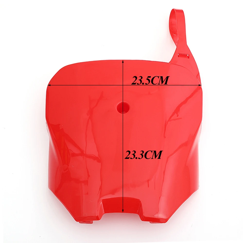 Yellow Motocross Number Plate Plastic Front Name Plate For HONDA CRF XR 100 80 70 Enduro Motobike Pit Dirt Bike Parts