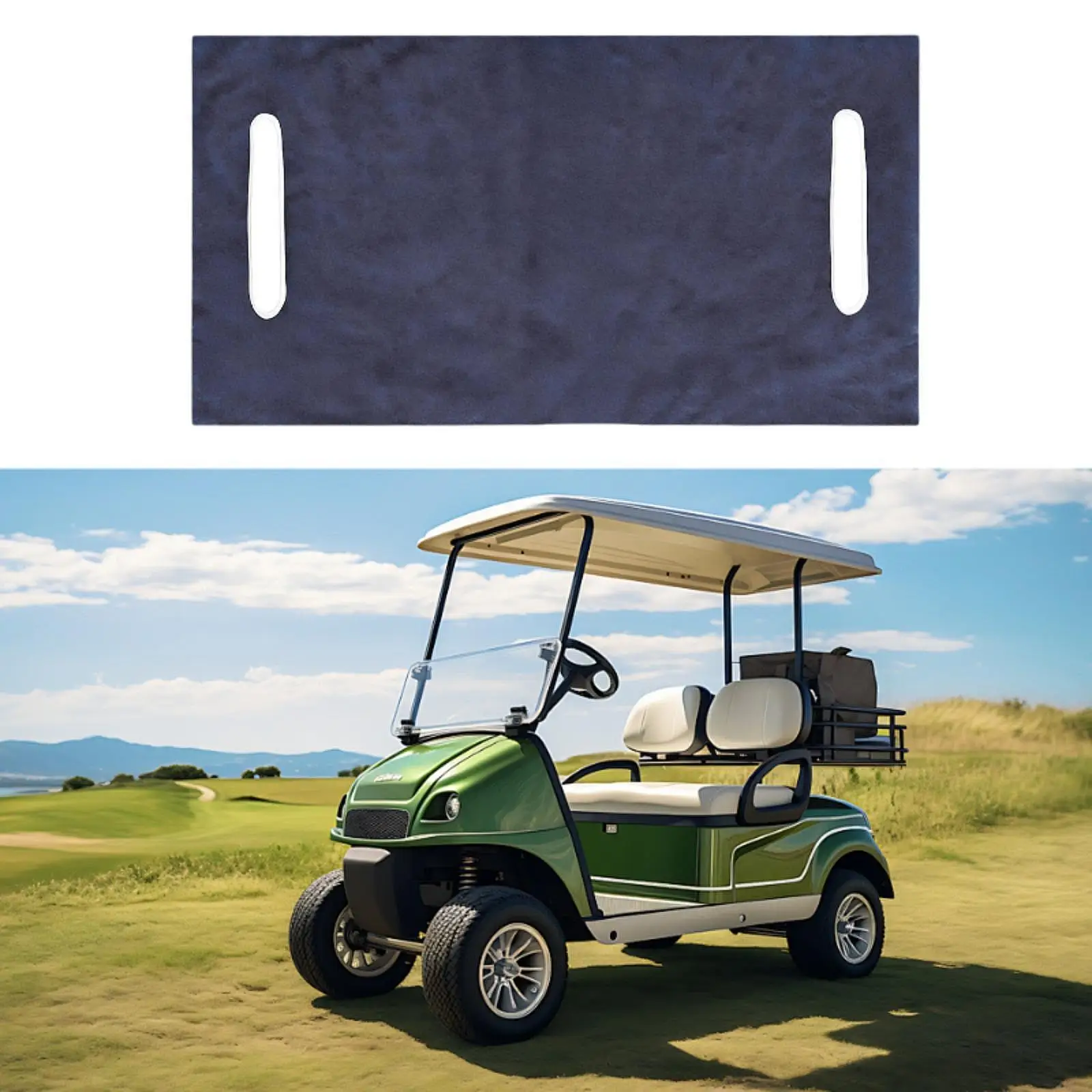 Durable Golf Car Seat Cover Soft Blanket Towel Polyester Cushion for Club Cart Winter Golf Equipment