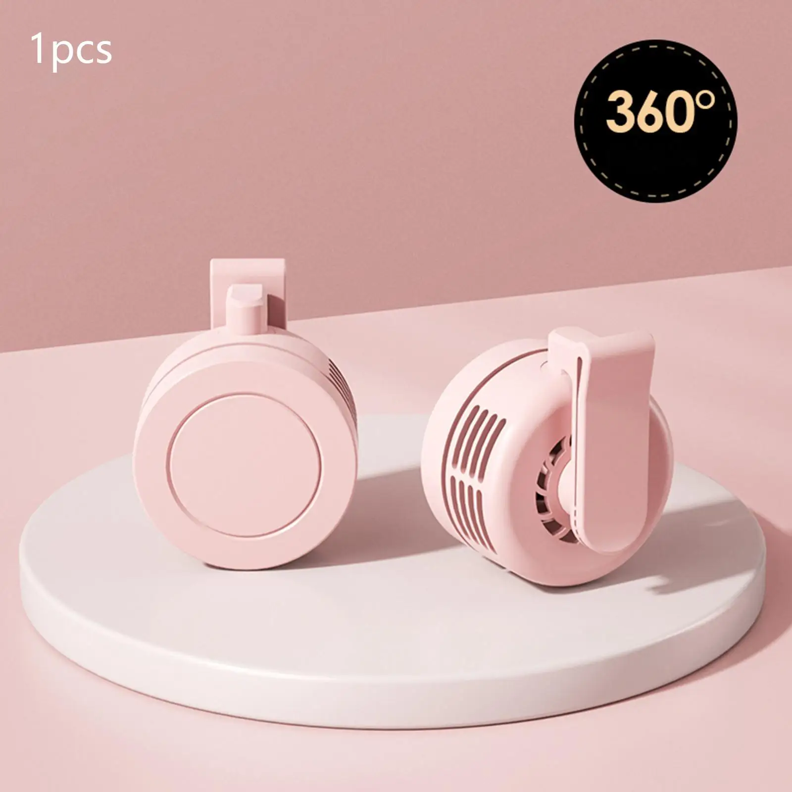 ไร้ตะเข็บ Mini พัดลมคอเอวพัดลมพัดลมระบายความร้อน USB พัดลมสำหรับตกปลากลางแจ้ง3ความเร็วพัดลมตั้งโต๊ะ360ปรับลม