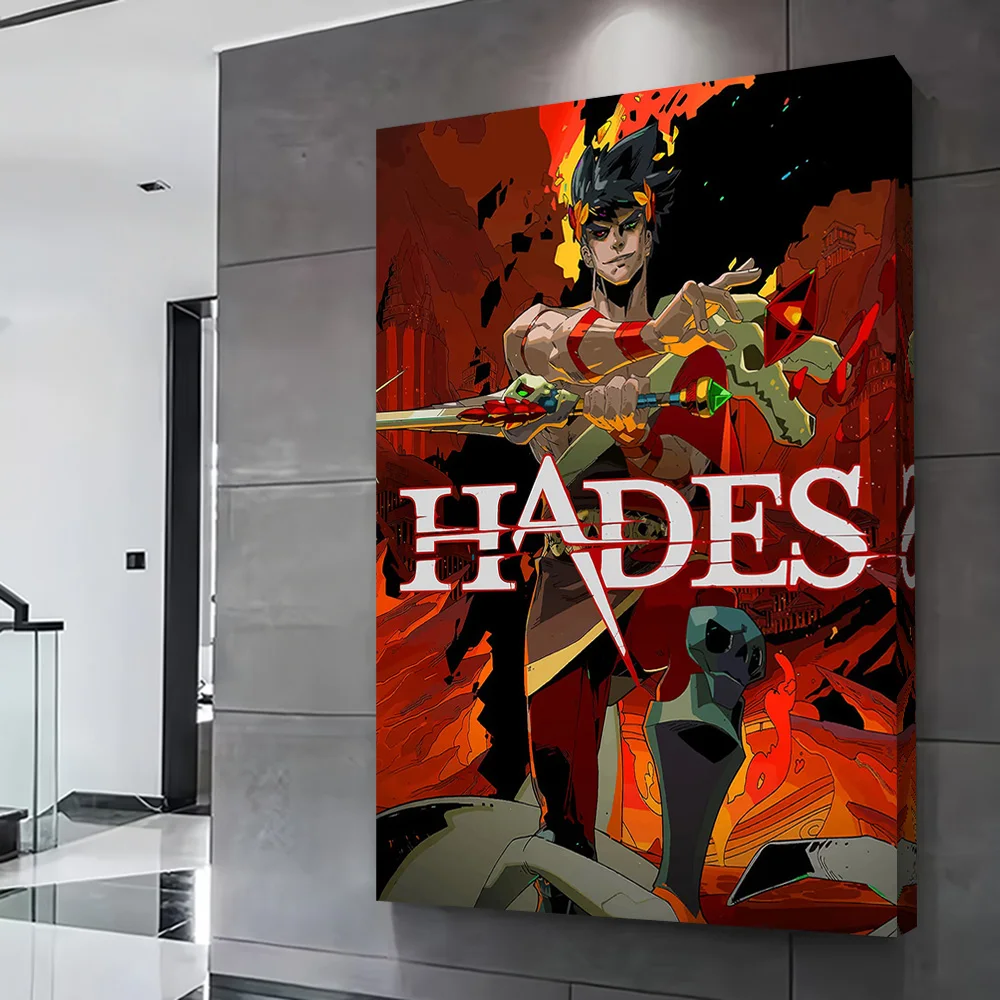 Hades Game Cover Art Poster Customizable Printed Canvas Painting Wall Art Gift for Decoration Living Room Home Decorations Mural