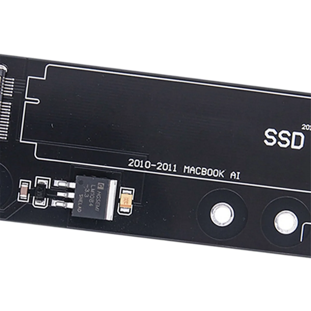 &A23G& SSD to SATA Converter Card for Apple 2010 2011 for MacBook Air 6+12 Pin A1369 A1370 A1375 A1377 Black