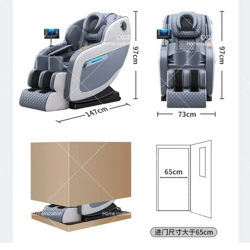 Luxury Intelligent Massage Chair Home Business Zero Gravity Shiatsu Relaxing Seat