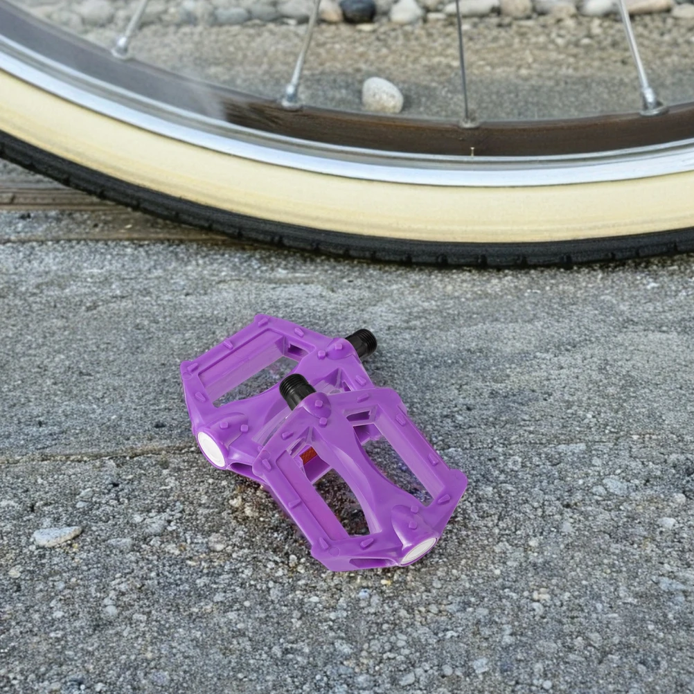 

2 Pairs Kids Mountain Bike Pedals Durable Anti Slip Bright Colors Replacement Toddler Bicycle Tricycle Parts Youth Flat Terrain
