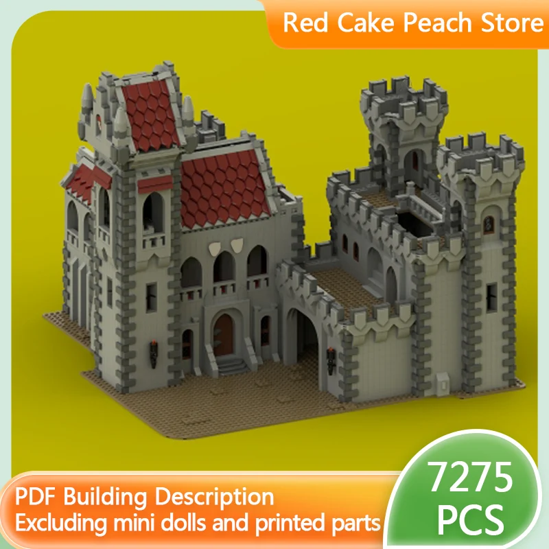 

Medieval Castle Model MOC Building Bricks Large Rock Castle Modular Technology Children Holiday Gifts Assemble Toys Suit