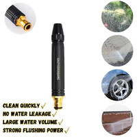 High-Pressure Water Gun Household Car Wash Water Black Car Wash Nozzle Diamond Water Watering Pipe Car Wash Gun