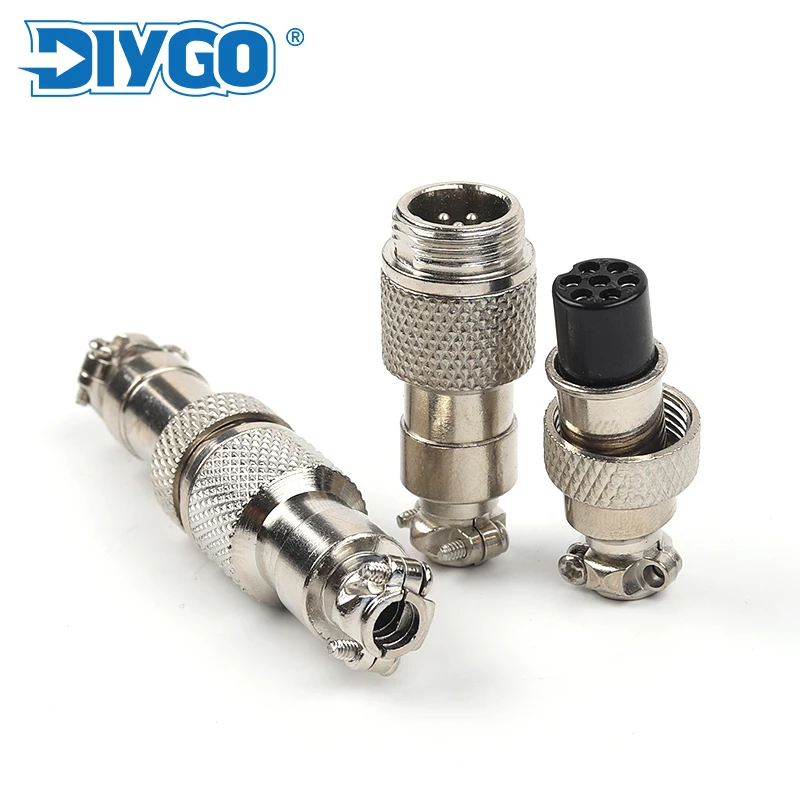 1 Set GX12 Butt Typ Luftfahrt Stecker Steckdosen 2/3/4/5/6/7 Pin 12 MM Aero Männlich & Weiblich Elektrische Kabel Draht Stecker DIY GEHEN