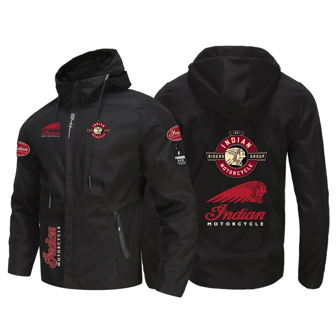 AliExpress Indian Brand LOGO Men's Jacket with Hood, Windbreaker, Parka, Outdoor Coat, Sports Coat, Morning Run, Cycling, Running, Outdoor