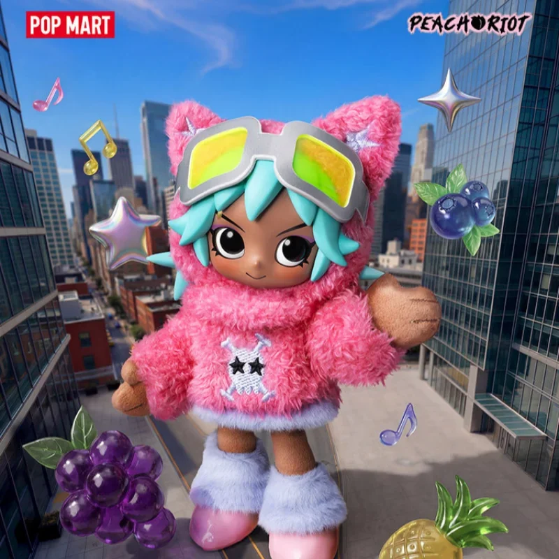 

POP MART Peach Riot Fruit Punch Series Plush Pendant Blind Box Mystery Box Toys Kawaii Ornaments Figurines Home Decor Desktop