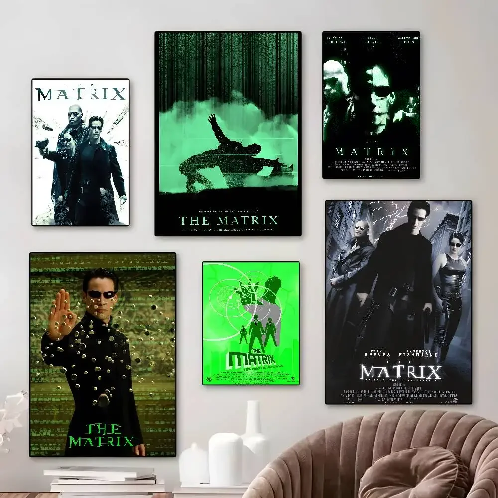 سلسلة أفلام ماتريكس كيانو ريفز ci-Fi مطبوعة قماش HD ورق طباعة جمالي جدار الفن لأزياء شريط غرفة المعيشة