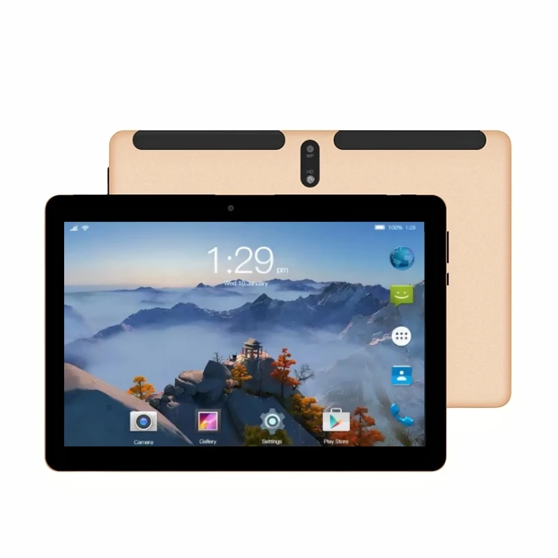 مكالمة هاتف 4G 10.1 بوصة أندرويد 9.0 تابلت 3 جيجابايت رام 32 جيجابايت روم MTK9863 رباعي النواة GSM 1280*800 IPS 5000 مللي أمبير في الساعة