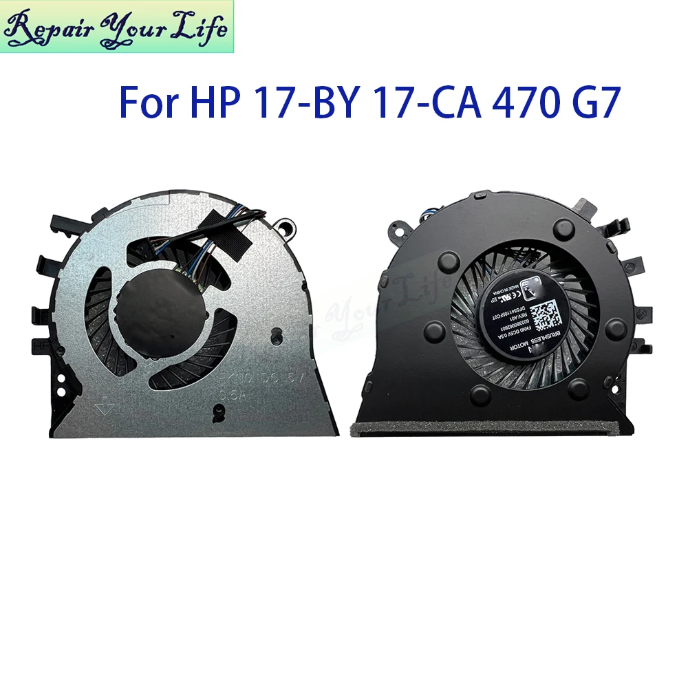 Ventilador de refrigeração de cpu para hp 470 g7 17t-by 17-by 17-ca 17z-ca ventiladores de processador cooler de notebook L22530-001 l22531 L22529-001 6033b0062601