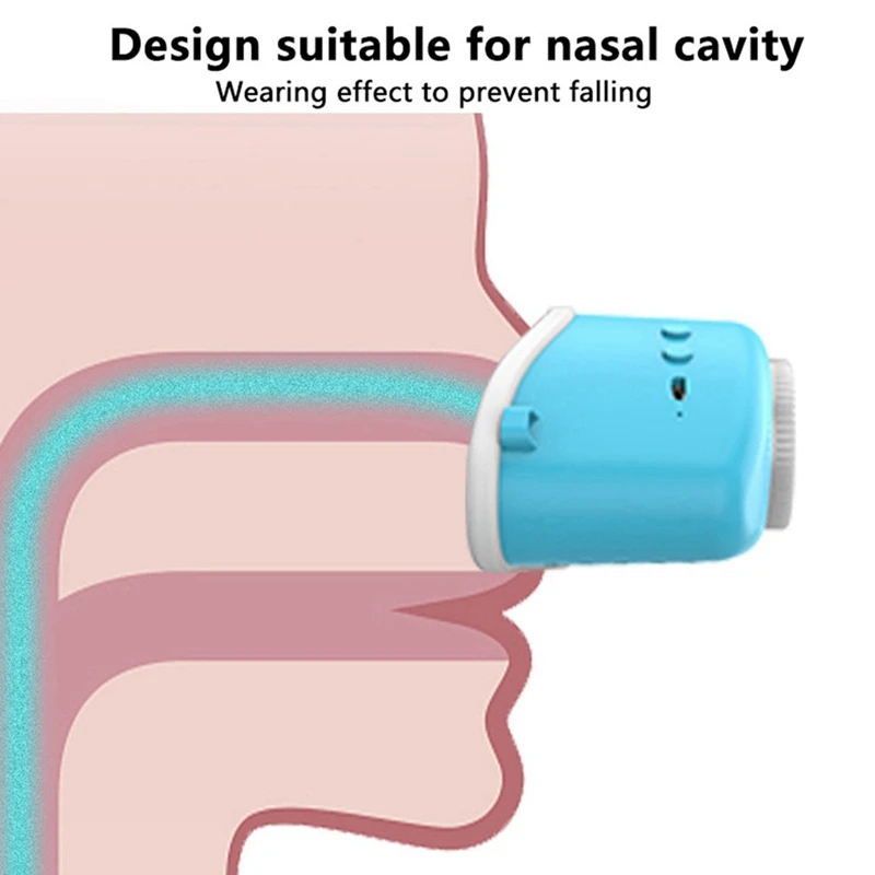 Op de top neus gemonteerde elektrische verstuiver om snurken te stoppen, anti-snurkapparaat voor thuis, slim ademhalingsapparaat tegen snurken