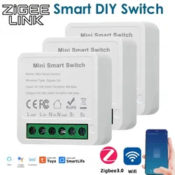 Wifi/Zigbee 3.0 Mini Switch 16A/20A DIY 2-Way Control Breaker Timing Relay Smart Home for Tuya Smart Life Alexa Alice Google