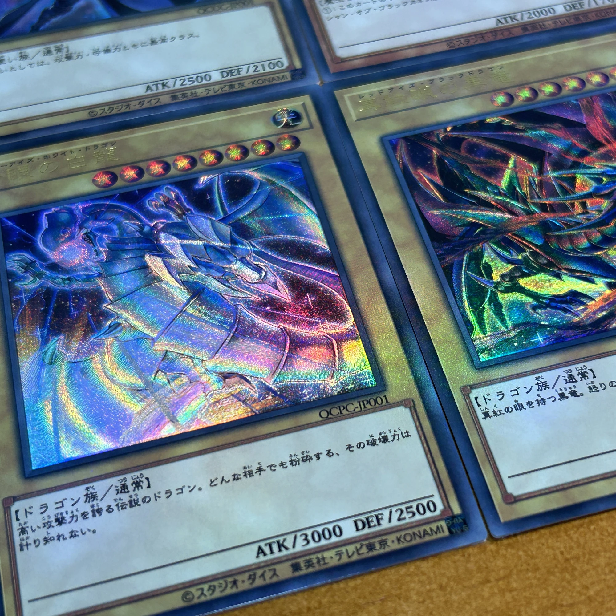 59X86Mm 4Pcs/set Yu-Gi-Oh! Black Magician Girl Blue-Eyes White Dragon Collection Card Coarse Flash Anime Cards Gifts Toys