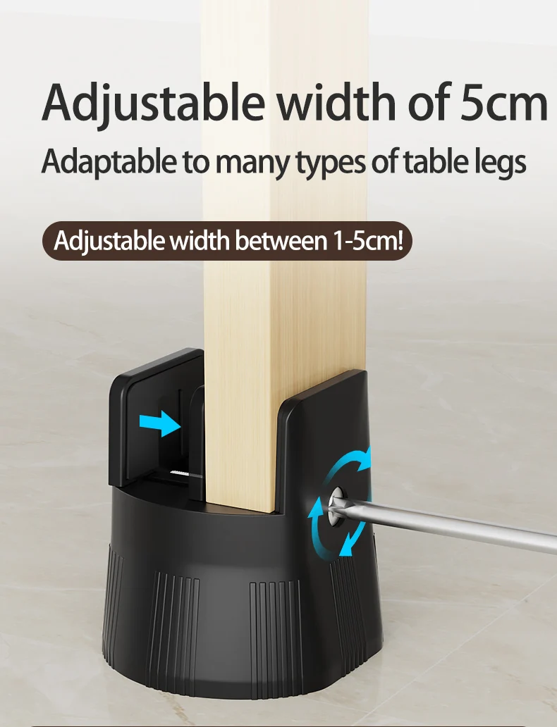 Adjustable Splint-Type Furniture Protection Pads: Moisture-Proof, Shockproof; Fit Table/Chair/Stool Legs, Heightens